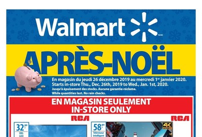 Walmart Supercentre (QC) 2019 Boxing Week Flyer December 26 to January 1