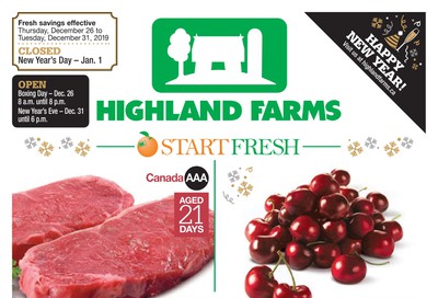 Highland Farms Flyer December 26 to 31
