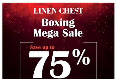 Linen Chest Boxing Week Sale Flyer December 25 to January 5