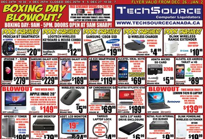 TechSource Boxing Week Flyer December 26 to January 2