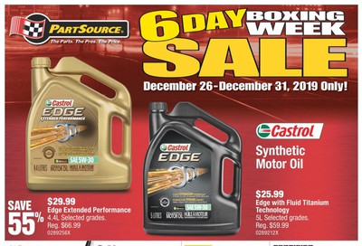 PartSource Boxing Week Sale Flyer December 26 to 31