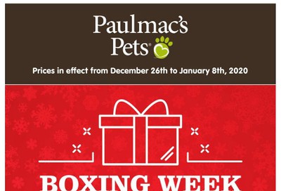 Paulmac's Pets Flyer December 26 to January 8