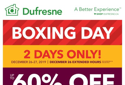 Dufresne Boxing Day Sale Flyer December 26 and 27