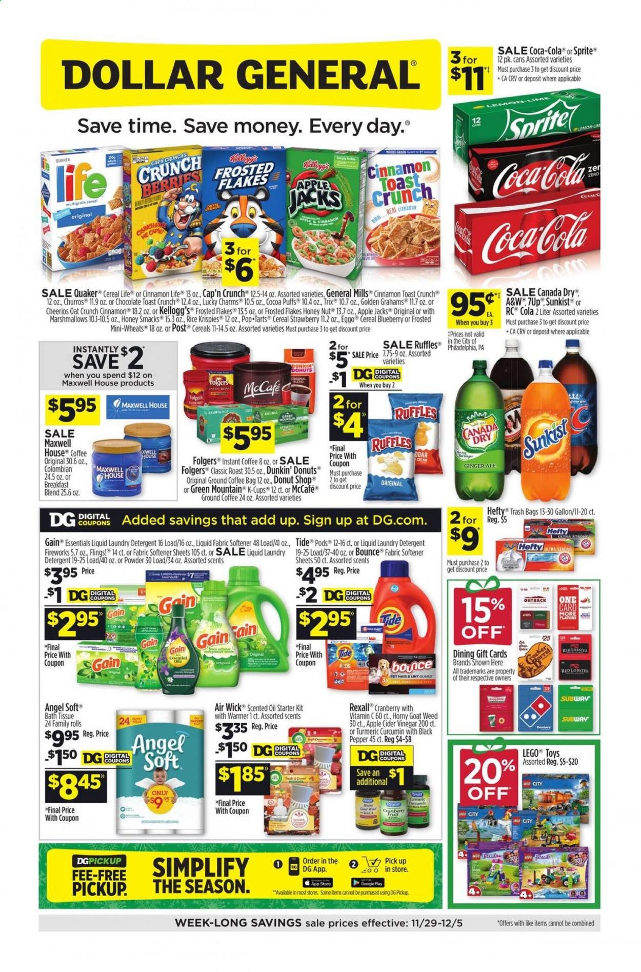 Dollar General (AL, AR, IA, LA, MI, NY, OH, OK, PA) Weekly Ad Flyer November 29 to December 5