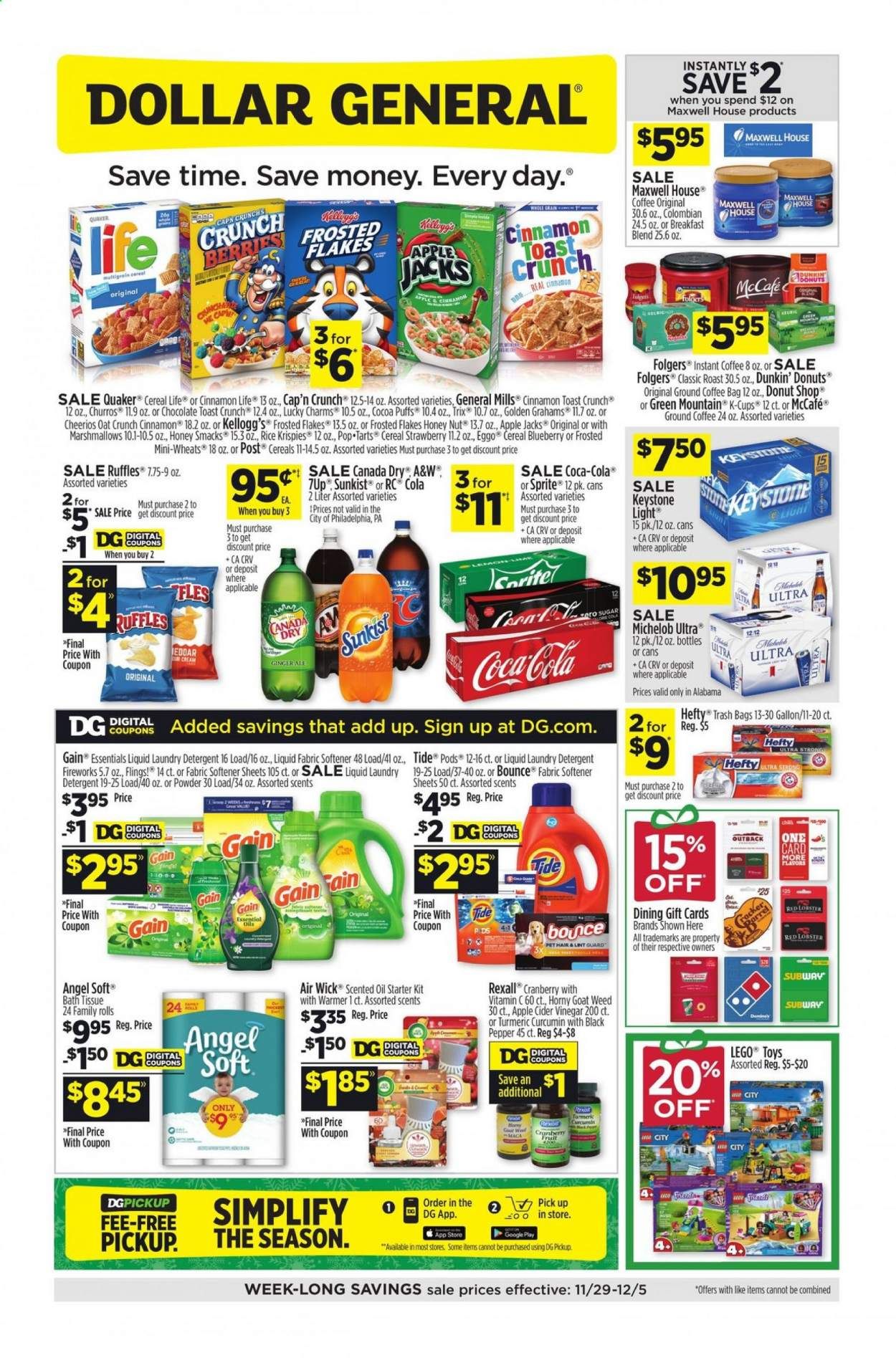 Dollar General (AL) Weekly Ad Flyer November 29 to December 5