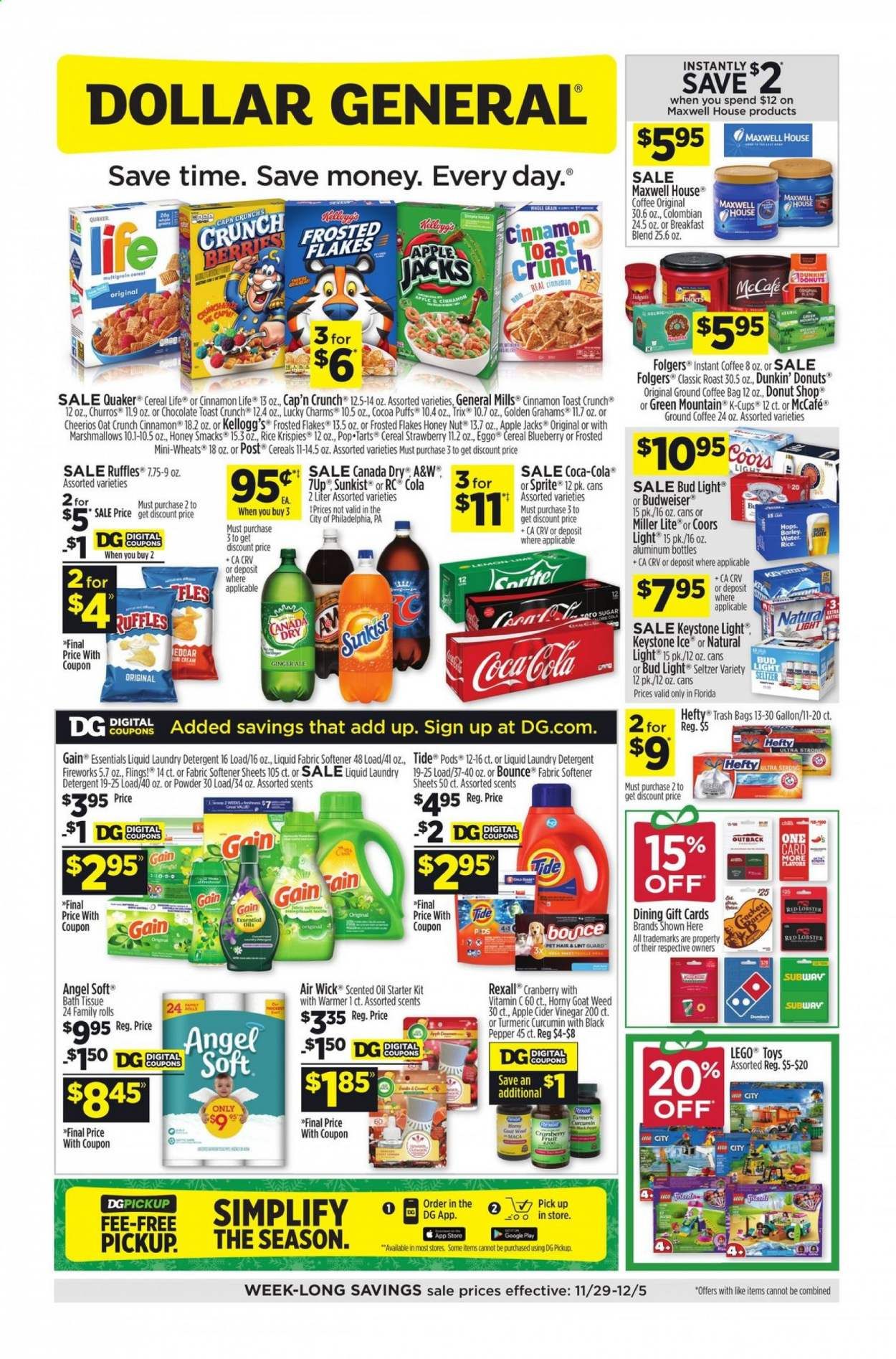 Dollar General (FL) Weekly Ad Flyer November 29 to December 5