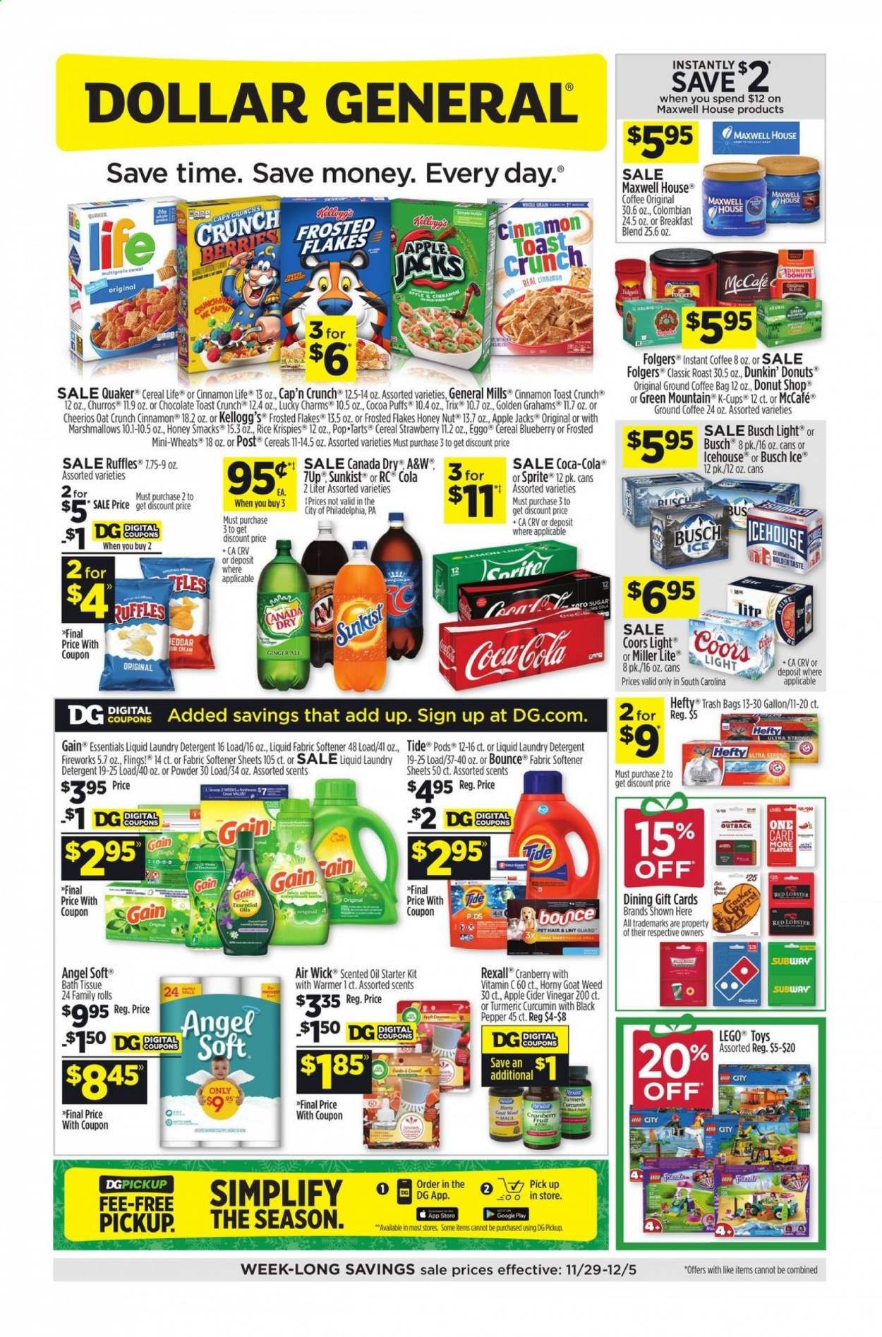 Dollar General (SC) Weekly Ad Flyer November 29 to December 5