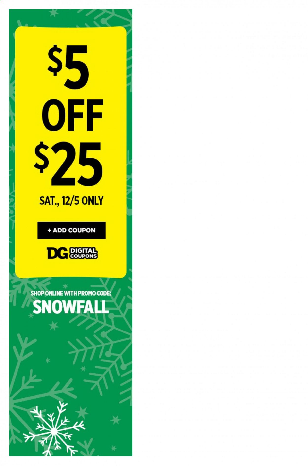 Dollar General (SC) Weekly Ad Flyer November 29 to December 5