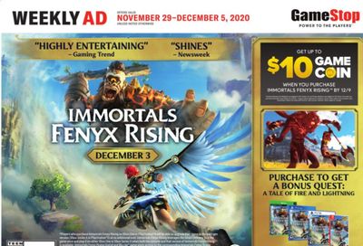 GameStop Weekly Ad Flyer November 29 to December 5