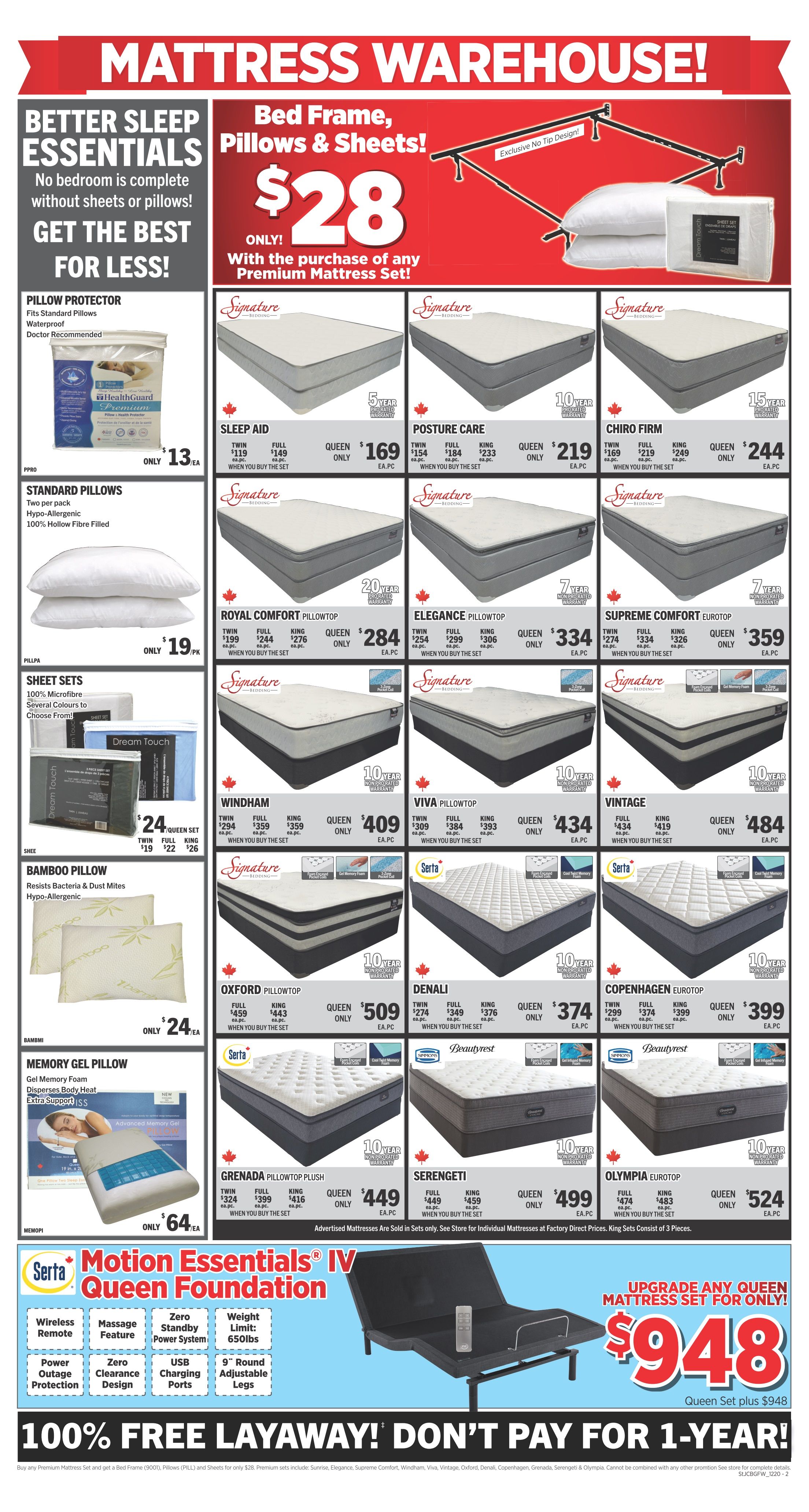 Surplus Furniture & Mattress Warehouse (St. John's) Flyer December 1 to 21