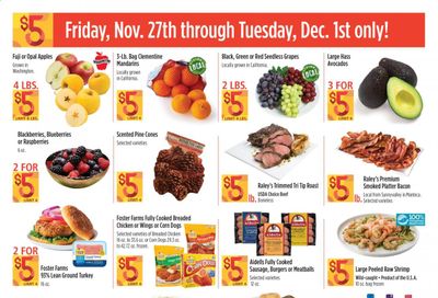 Raley's Weekly Ad Flyer November 27 to December 1