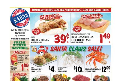 Karns Quality Foods Weekly Ad Flyer December 1 to December 7, 2020