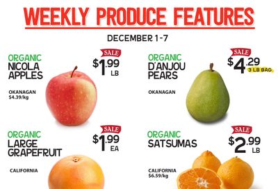 Pomme Natural Market Flyer December 1 to 7