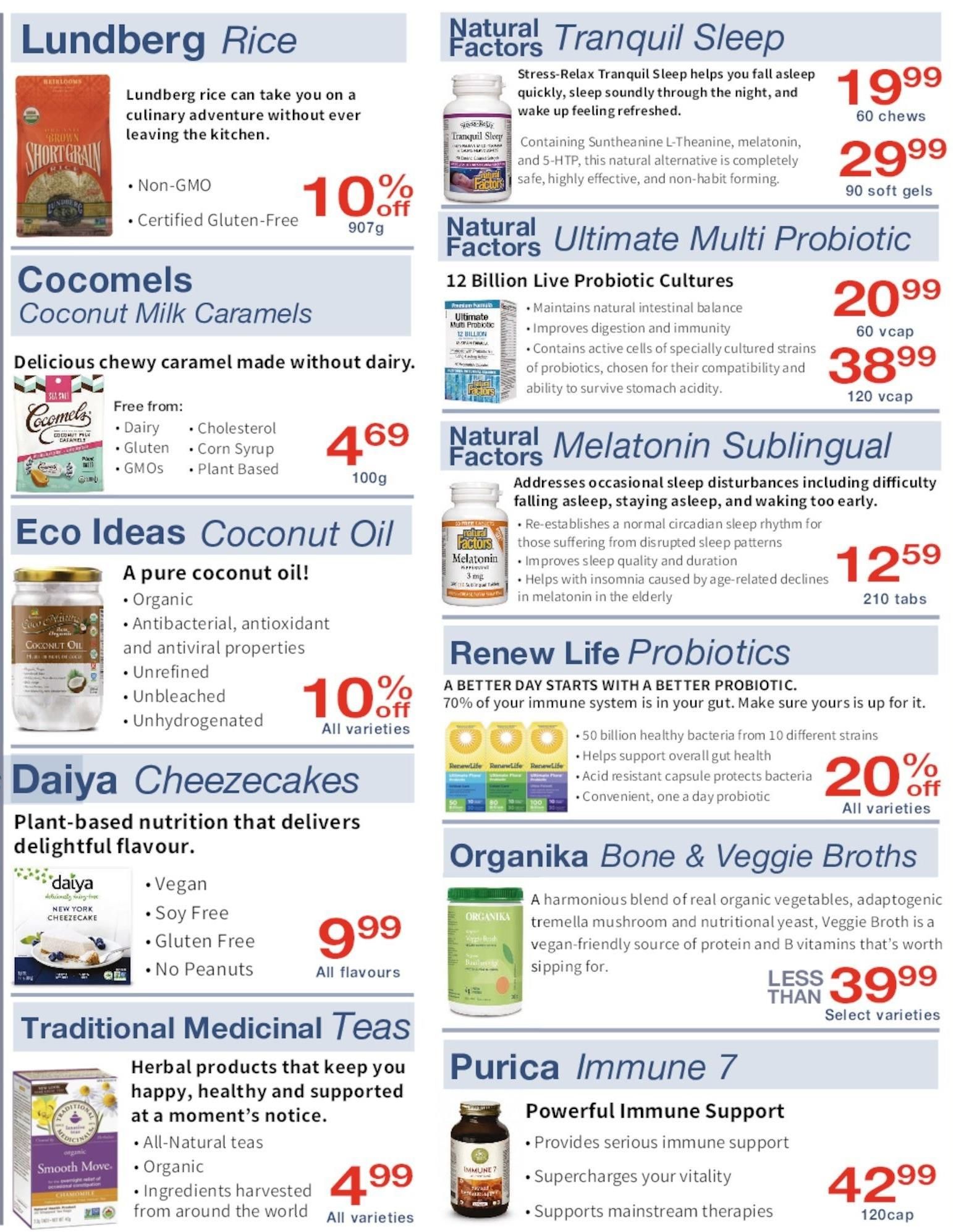 Noah's Natural Foods Flyer December 1 to 31