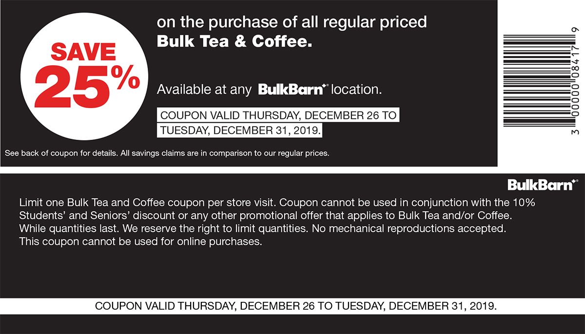 Bulk Barn Coupons December 26 to 31