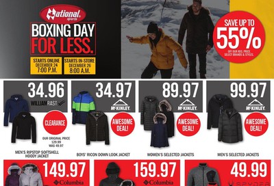 National Sports Boxing Day Sale Flyer December 26 to January 9