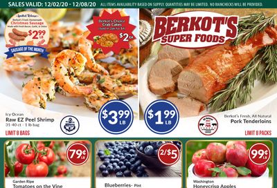 Berkot's Super Foods Weekly Ad Flyer December 2 to December 8, 2020