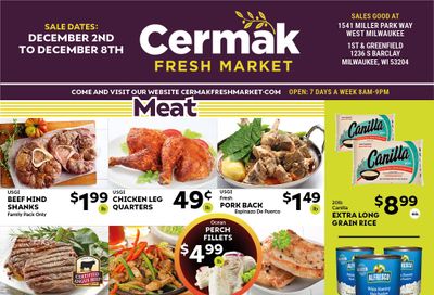 Cermak Fresh Market (WI) Weekly Ad Flyer December 2 to December 8, 2020