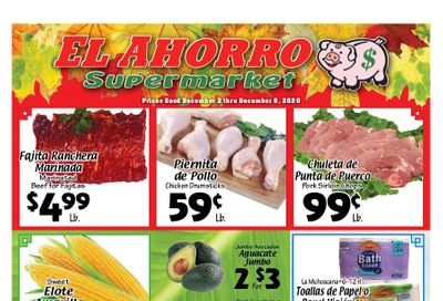 El Ahorro Supermarket Weekly Ad Flyer December 2 to December 8, 2020