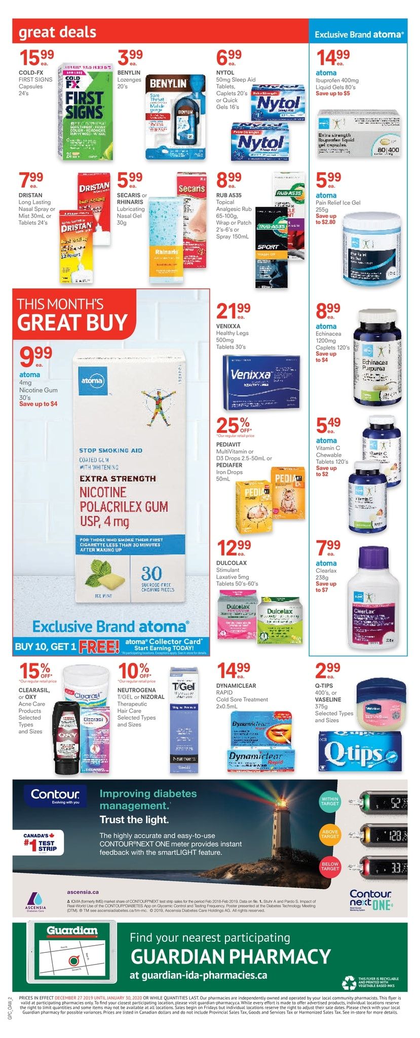 Guardian Pharmacy Flyer December 27 to January 30