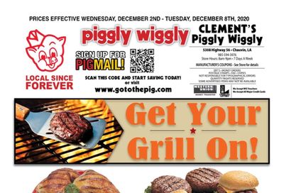 Piggly Wiggly (LA) Weekly Ad Flyer December 2 to December 8, 2020
