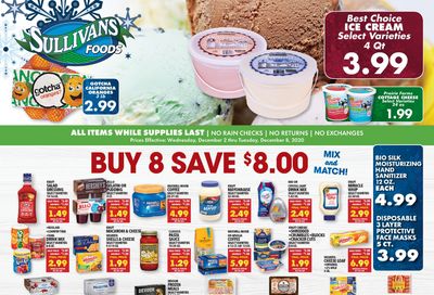 Sullivan's Foods Weekly Ad Flyer December 2 to December 8, 2020