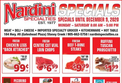 Nardini Specialties Flyer December 3 to 9