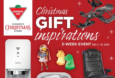 Canadian Tire Christmas Gift Inspirations Flyer December 4 to 25