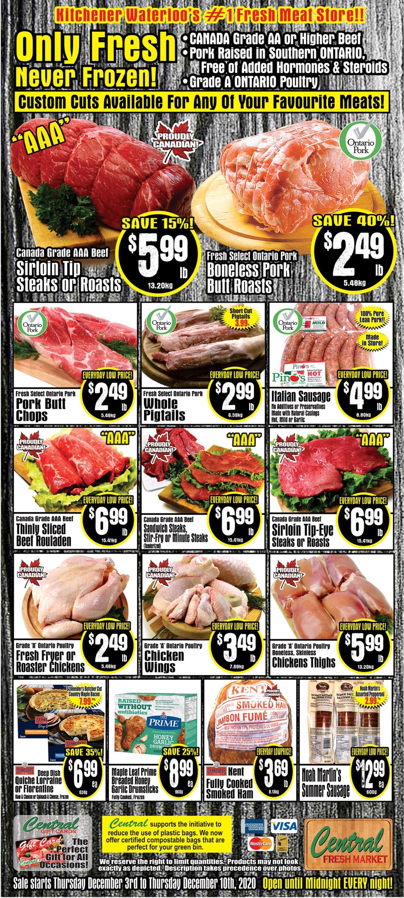 Central Fresh Market Flyer December 3 to 10