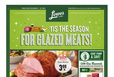 Lowes Foods Weekly Ad Flyer December 2 to December 29