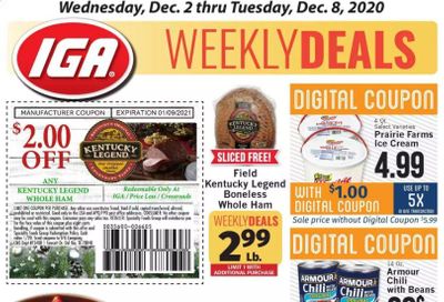 IGA Weekly Ad Flyer December 2 to December 8