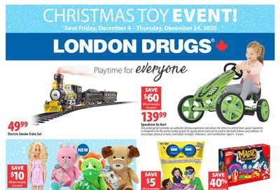 London Drugs Christmas Toy Event Flyer December 4 to 24