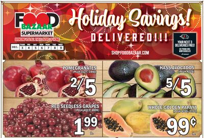 Food Bazaar Supermarket Holiday Weekly Ad Flyer December 3 to December 9, 2020
