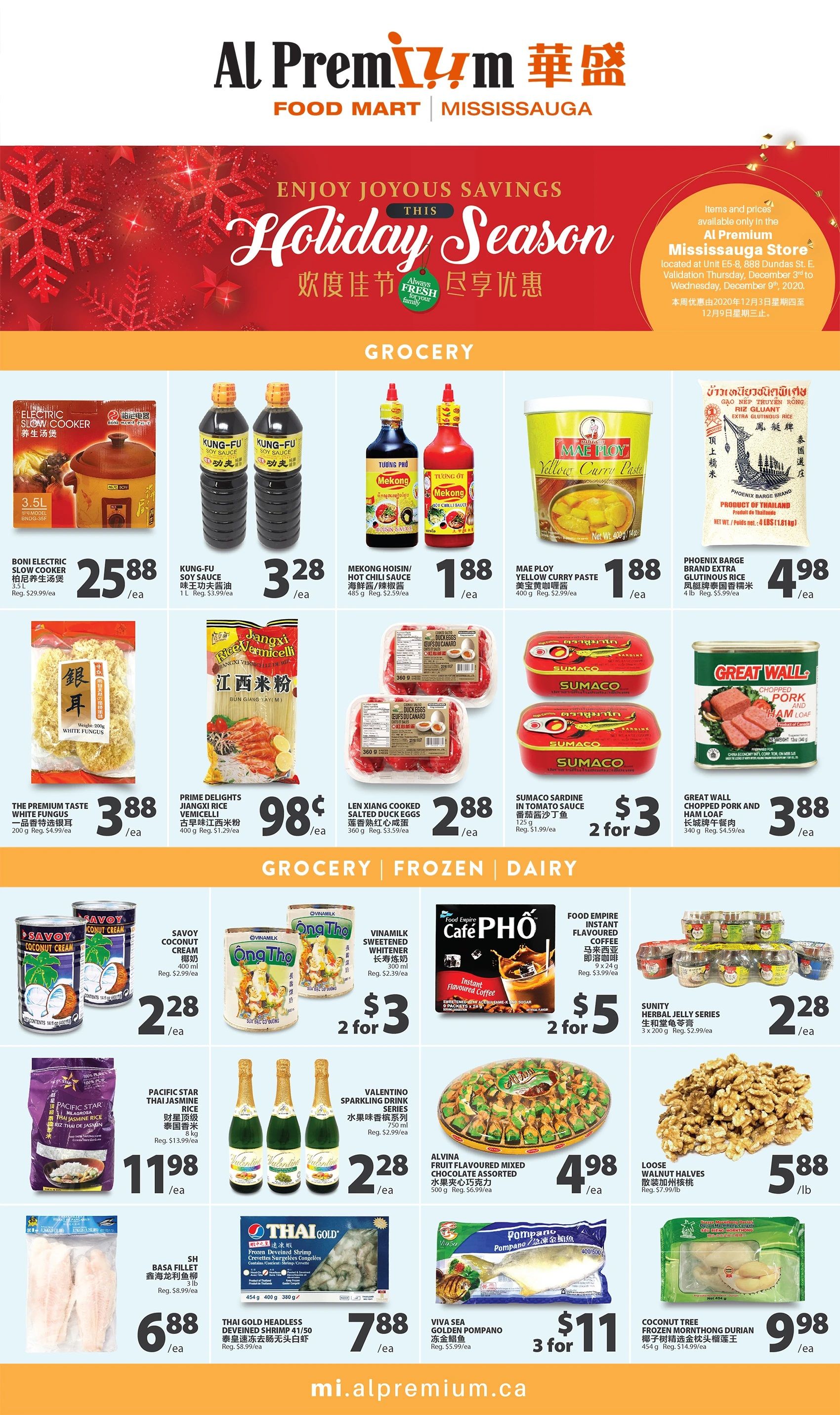 Al Premium Food Mart (Mississauga) Flyer December 3 to 9