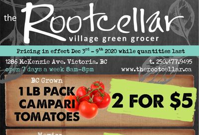 The Root Cellar Flyer December 3 to 9