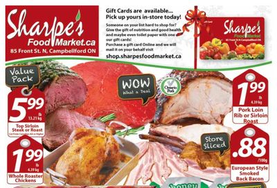 Sharpe's Food Market Flyer December 3 to 9