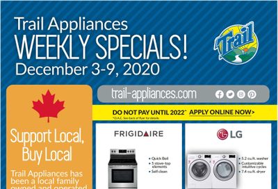 Trail Appliances (AB & SK) Flyer December 3 to 9