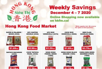 Hong Kong Food Market Flyer December 4 to 7