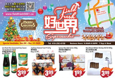 Field Fresh Supermarket Flyer December 4 to 10