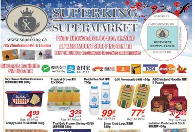 Superking Supermarket (London) Flyer December 4 to 10