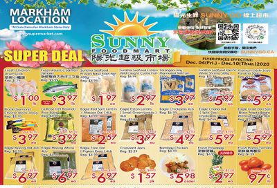 Sunny Foodmart (Markham) Flyer December 4 to 10