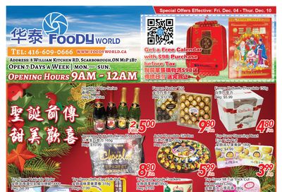 Foody World Flyer December 4 to 10