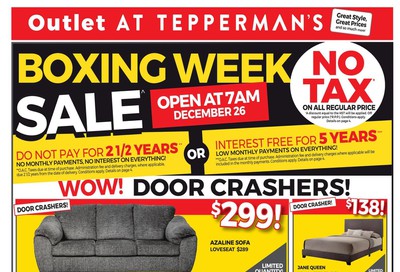 Outlet at Tepperman's Boxing Week Sale Flyer December 26 to 31