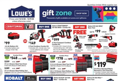 Lowe's Weekly Ad Flyer December 3 to December 9
