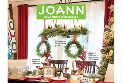 JOANN Weekly Ad Flyer December 3 to December 9