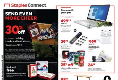Staples Weekly Ad Flyer December 6 to December 12