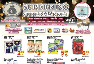 Superking Supermarket (London) Flyer December 27 to January 2