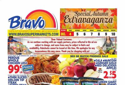 Bravo Supermarkets (CT, FL, MA, NJ, NY, PA, RI) Weekly Ad Flyer December 4 to December 10