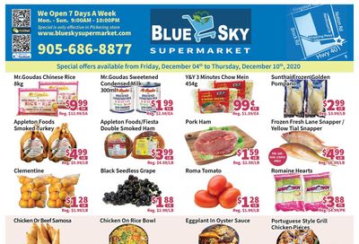 Blue Sky Supermarket (Pickering) Flyer December 4 to 10