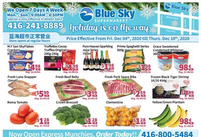 Blue Sky Supermarket (North York) Flyer December 4 to 10